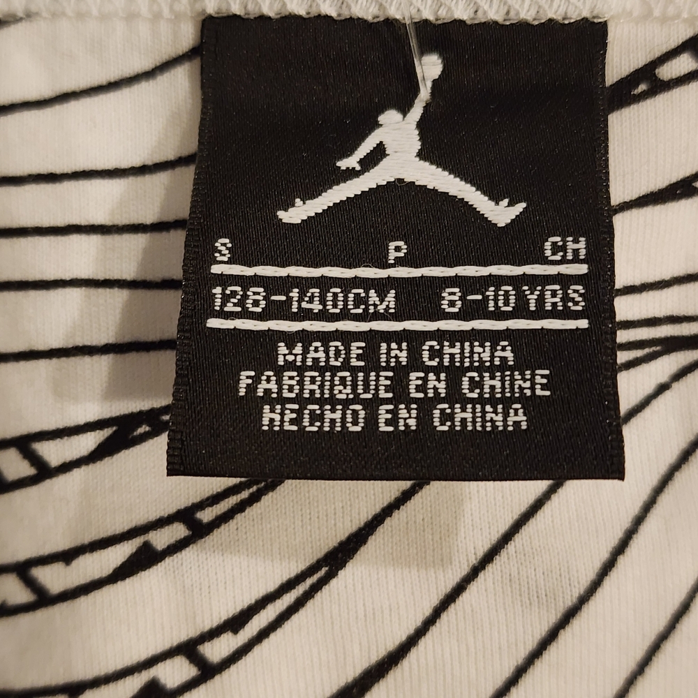 NIKE Jordan Women's White and Black Patterned Tank Top NWT Sz S - Picture 3 of 5